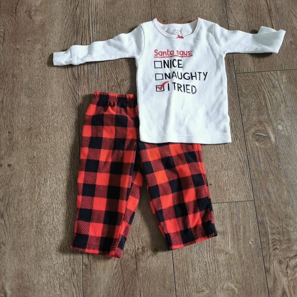 2/$20 Carter's Christmas pajama set 12m